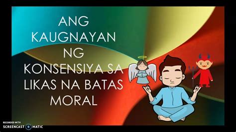 poster na nagpapakita ng konsensya